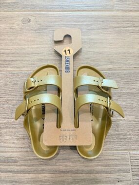 Birkenstock Arizona EVA Kids Size 11 GOLD
